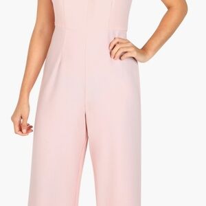 Woman's Julia Jordan Twist-Front Halter Jumpsuit, Mauve
